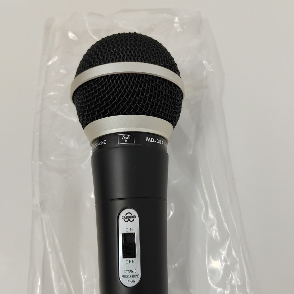 VANCO MD-384 Unidirectional Dynamic Cardioid Microphone Japan Pre-Owned Not Used - Picture 5 of 13